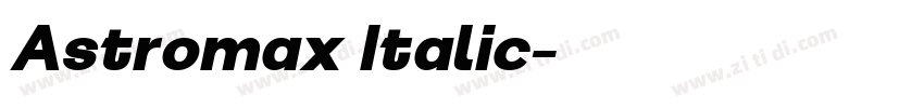 Astromax Italic字体转换
